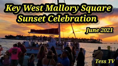 Key West Mallory Square famous for Sunset Celebration Street performers, fire dancing, jugglers