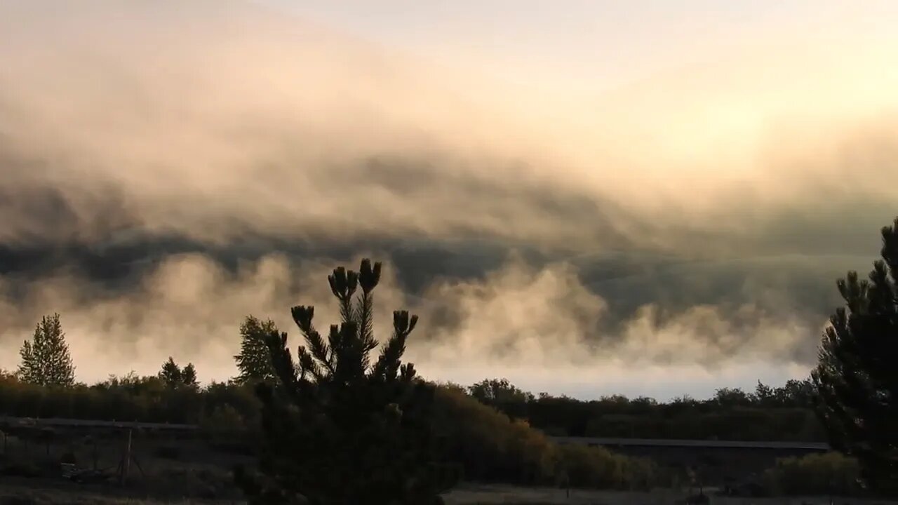 Gravity defying clouds this morning out the window LOL