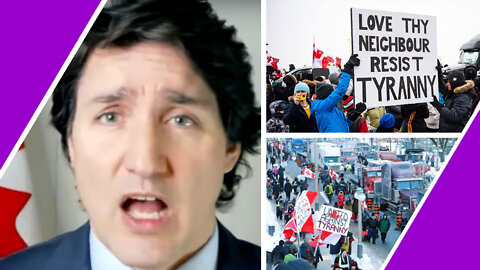 Puppet TRUDEAU Threatens MILITARY Canada Truckers Convoy / Hugo Talks #lockdown