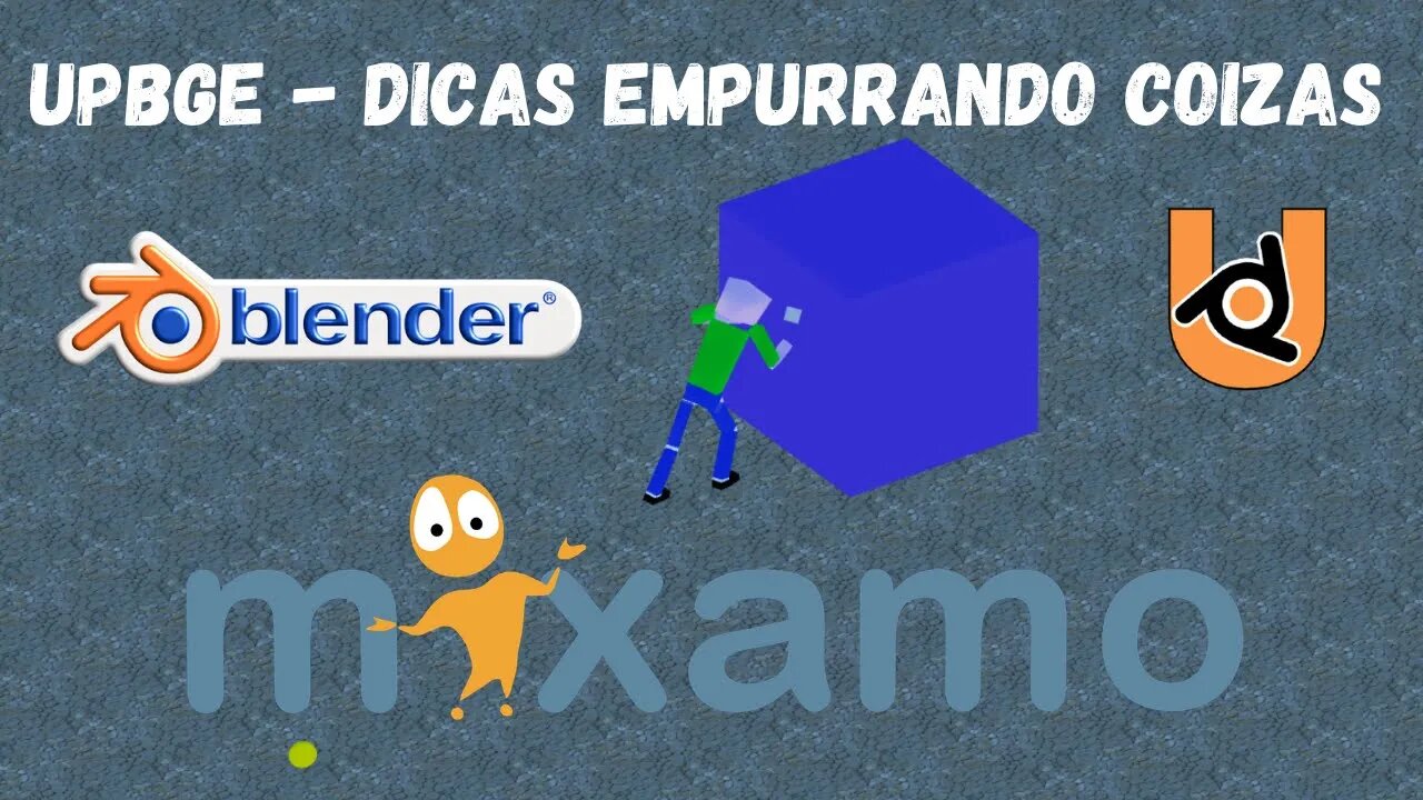 UPBGE MIXAMO - DICAS EMPURRANDO COISAS