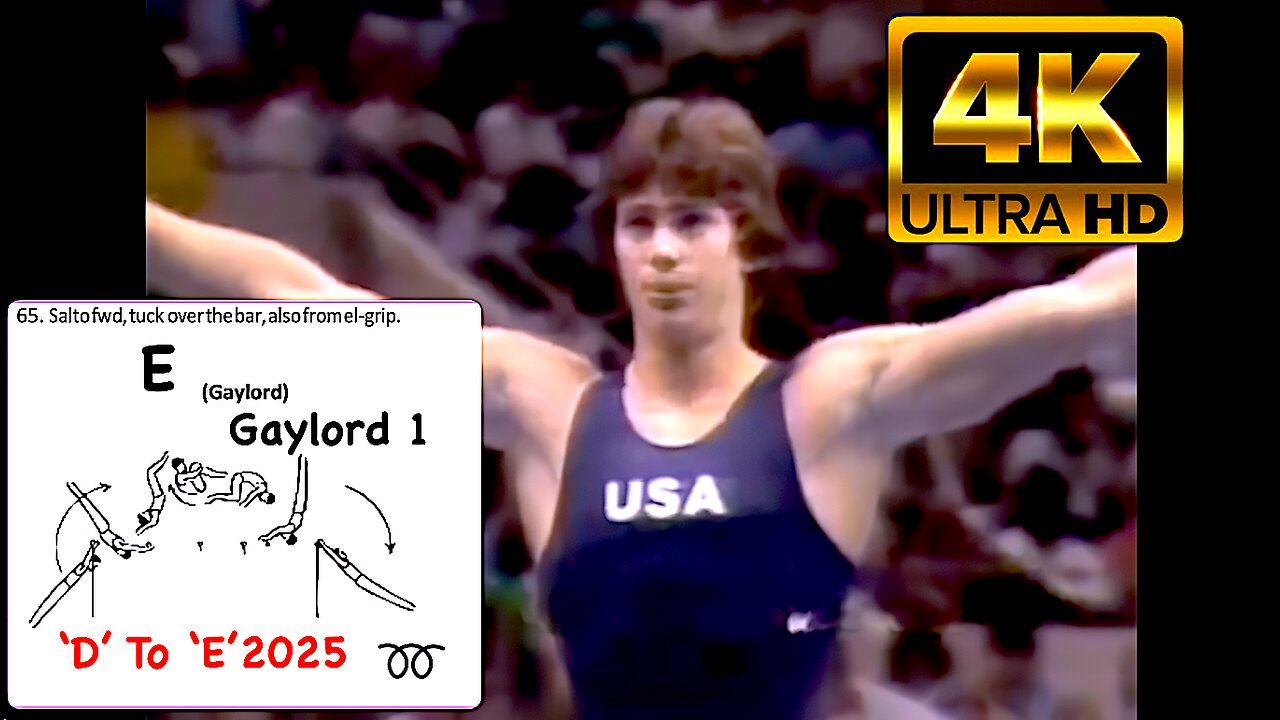 Mitch Gaylords🇺🇸High Bar Skill Increasing 'D'=+'E' 2025 MAG COP-1981/1982 (USGF.4K)