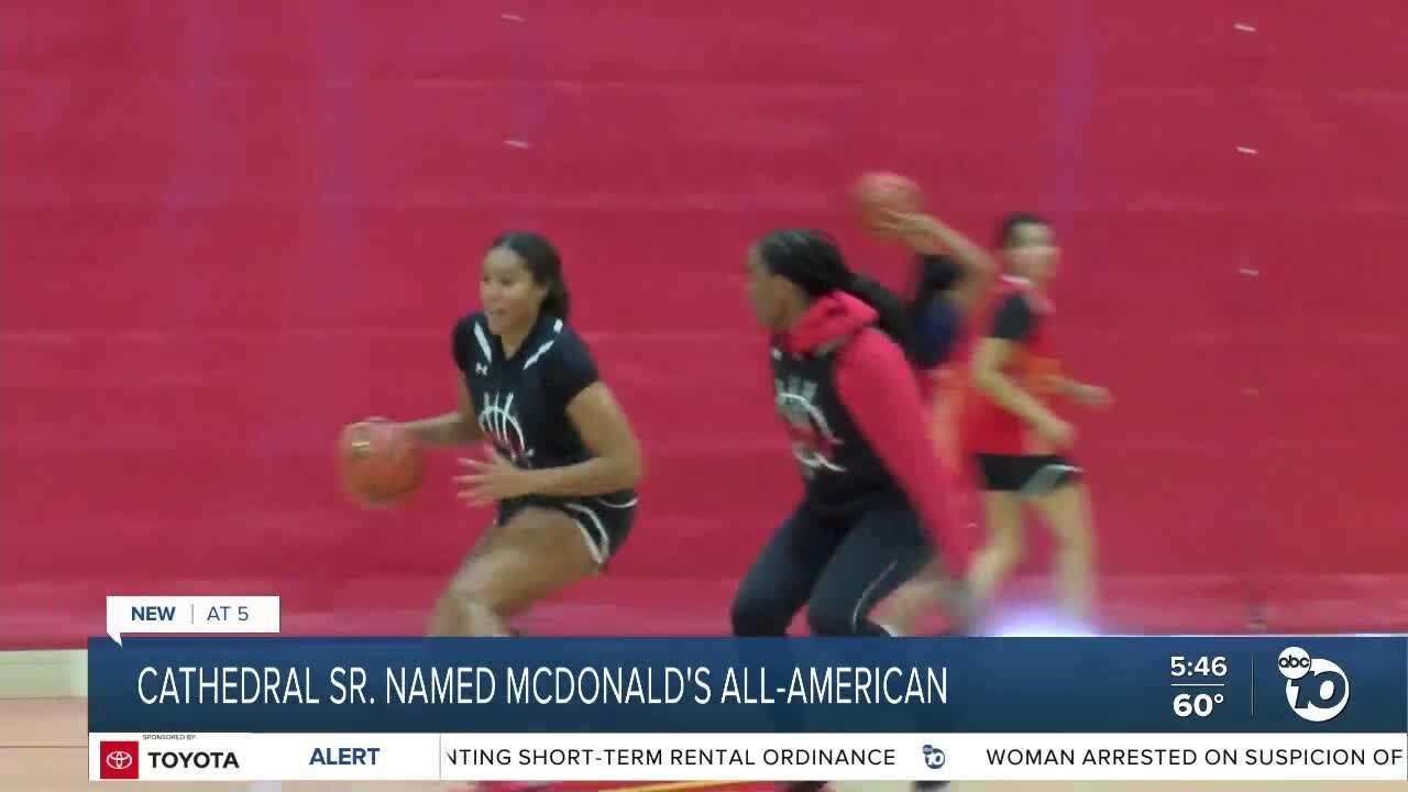 Cathedral Catholic basketball player named to Mcdonald's All-American team