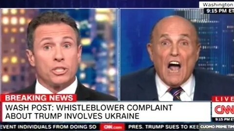 COMEDY GOLD! RUDY GIULIANI vs CHRIS CUOMO "YOUR NETWORK IS A HORROR TO AMERICA!"