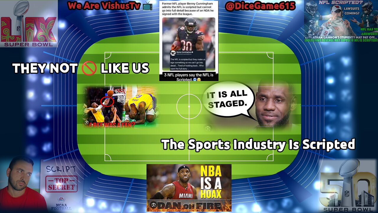 They Are Not 🚫 Like Us... The Sports 🏀 Industry 🏈 Is Scripted... 😤 #VishusTv 📺