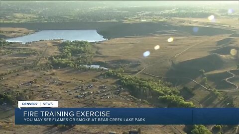 You see smoke or fire at Bear Creek Lake Park