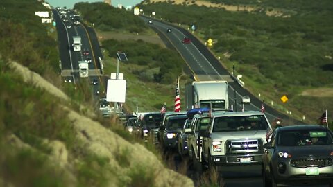 Peoples Convoy arriving at Golden Acorns Casino 'Zephyr Hills' - 4.8.22