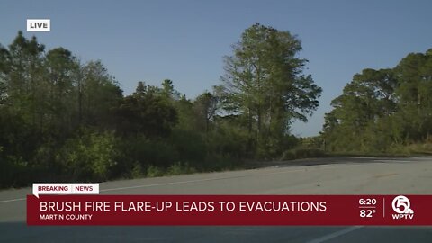 Flare-up at firer in Martin County