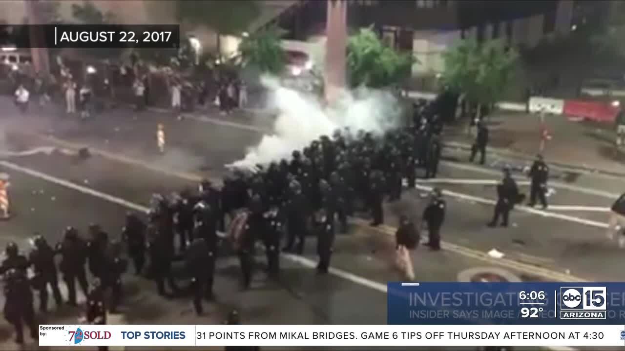 Phoenix probing if challenge coin image, video were shown at academy to recruits