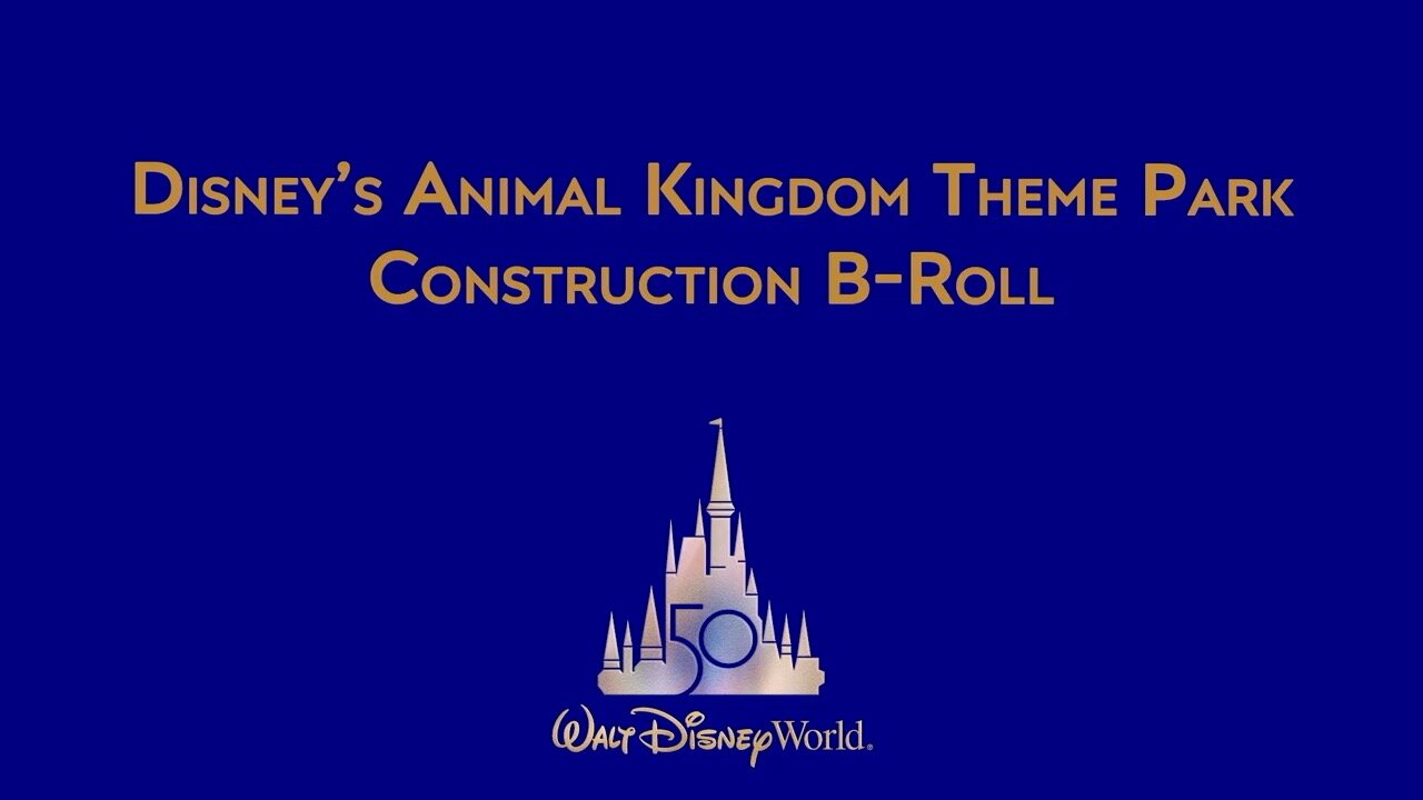 Disney's Animal Kingdom Construction Footage Tree of Life Walt Disney World Resort 50th Anniversary