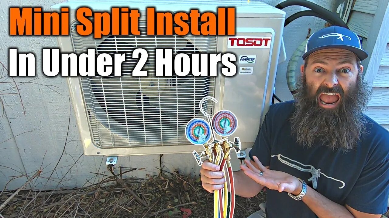 How To Install A Mini Split AC The Right Way | Save $2,000 | THE HANDYMAN |