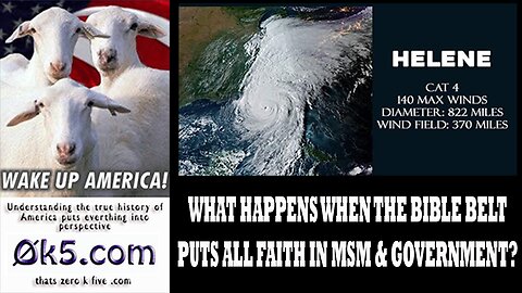 WHAT HAPPENS WHEN THE BIBLE BELT PUTS ALL FAITH IN MSM & GOVERNMENT?