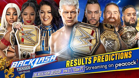 WWE Backlash 2024 - Results Predictions