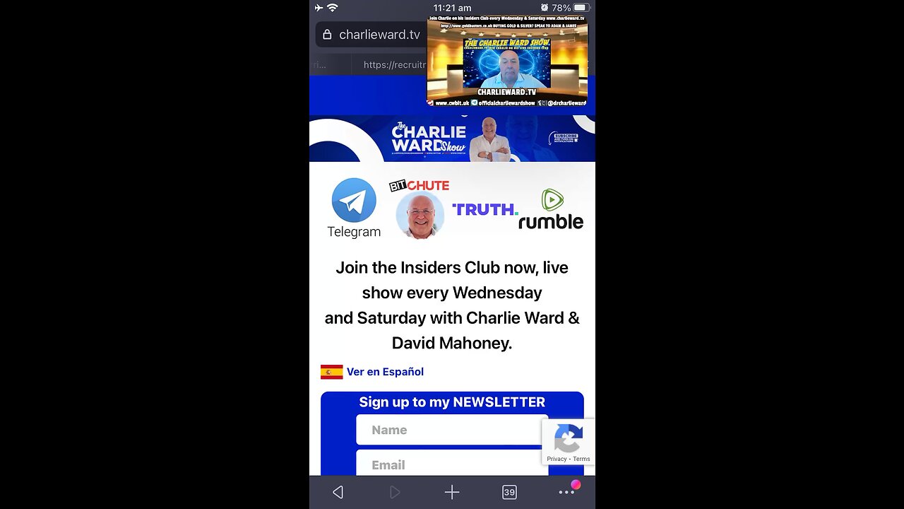 CharlieWard.tv with SGAnon