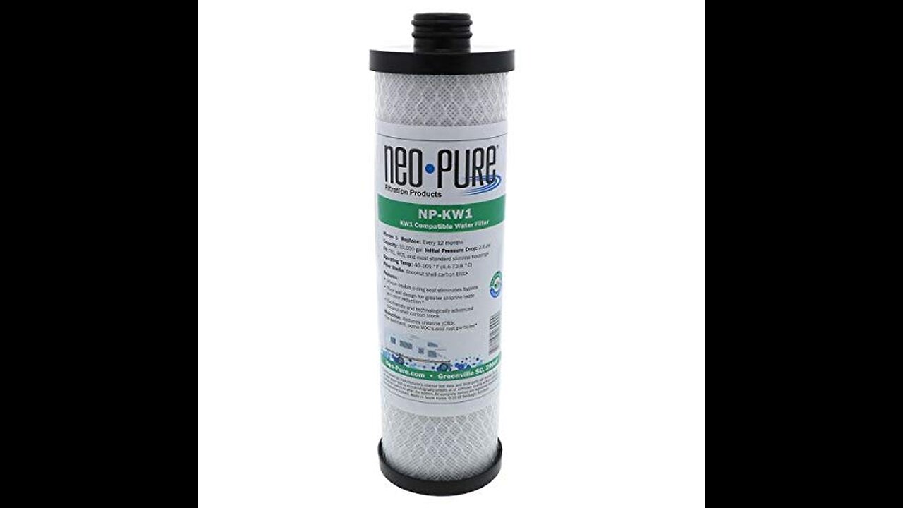 WaterPur KW1 Replacement RV Water Filter by Neo-Pure NP-KW1 2-PK