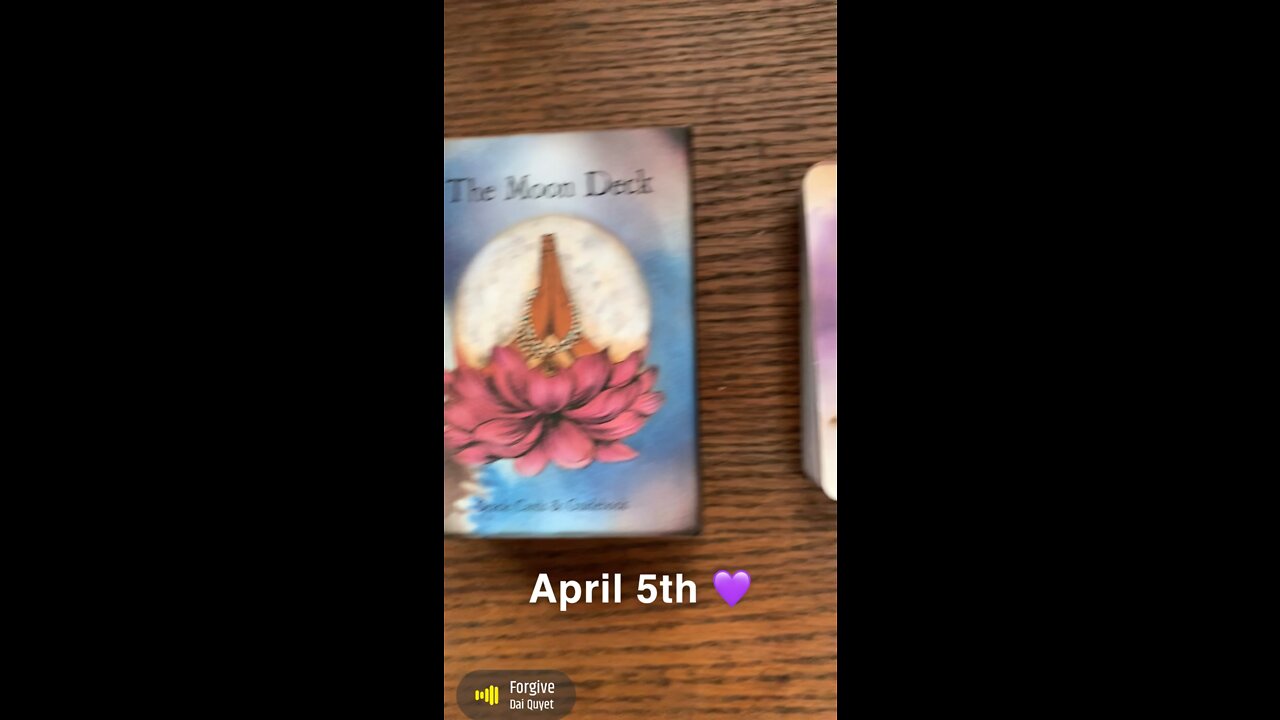 April 5th oracle card: forgive