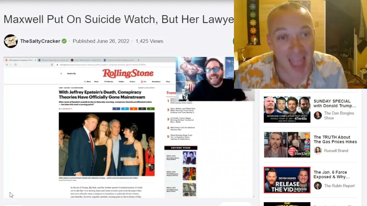 Maxwell on suicide watch from her Clinton friends. (Feat Salty Cracker) On the Level with Teddy Bass