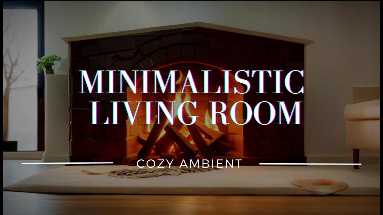 Minimalistic Living Room With Fireplace | Fireplace Ambience