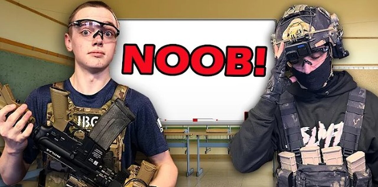 Teaching A Complete NOOB How To Airsoft CQB Like A PRO!