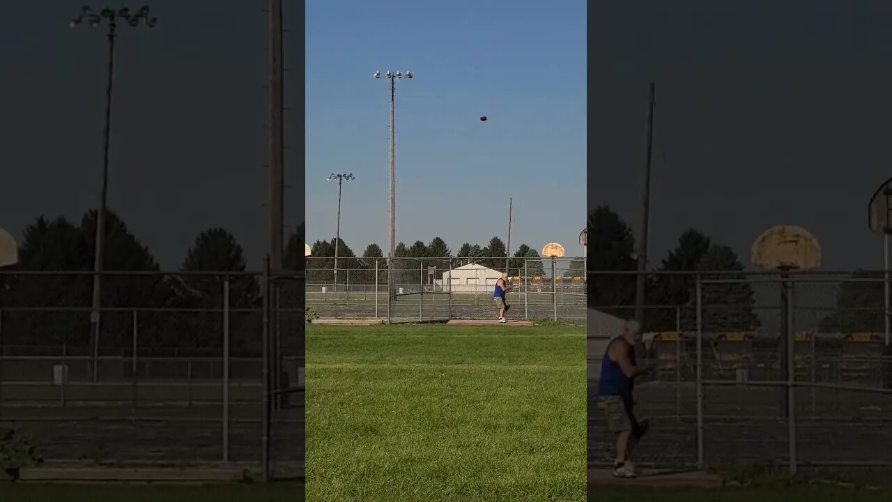 Discus Throw practice for Senior Olympics, that one was worth measuring