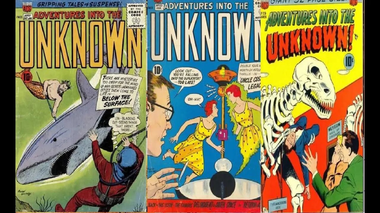 CAPAS DE GIBI Adventures Into the Unknown #museudogibi #quadrinhos #comics #manga