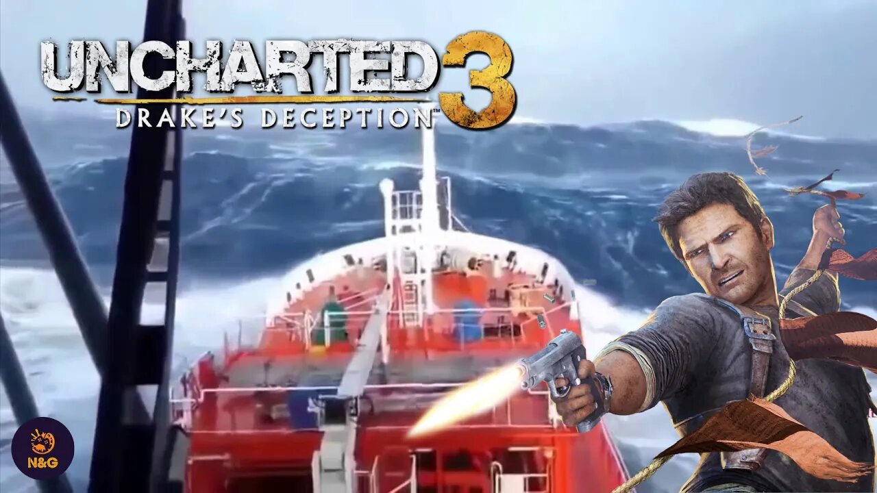 UNCHARTED 3: DRAKE'S DECEPTION #11 Apuros em Alto Mar ! (Em Português PT-BR)