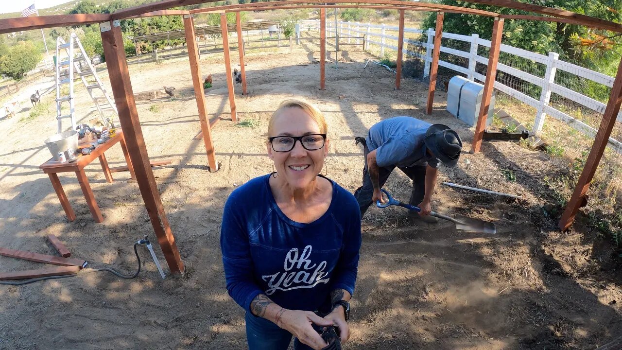 Chicken Coop Extension Pt. 1 - #beautifullivingfarmhouse #beautifullivingoffgrid #farmlifebestlife