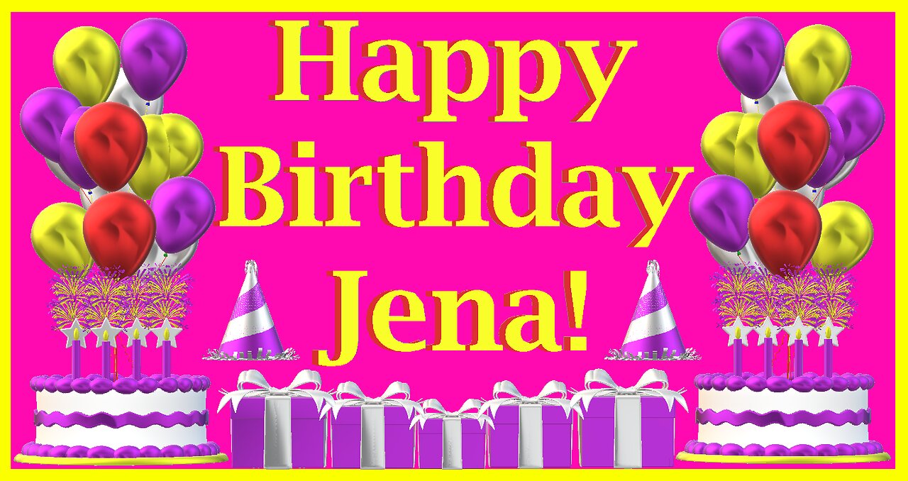 Happy Birthday 3D - Happy Birthday Jena - Happy Birthday To You - Happy Birthday Song