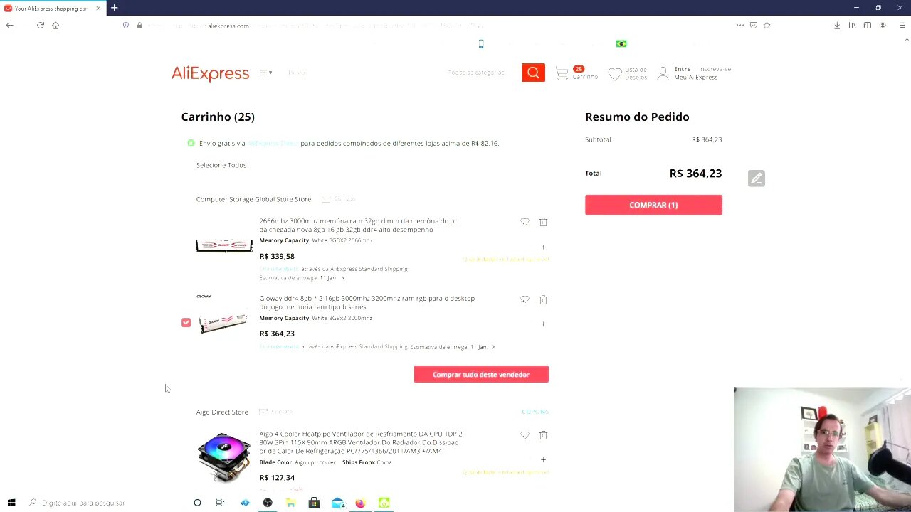 Gloway DDR4 2666 e 3000MHz