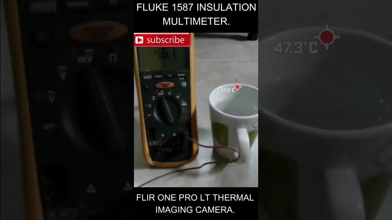 Fluke 1587 Insulation Multi Meter And FLIR One Pro LT Thermal Imaging Camera | Quinn Trim #shorts