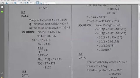 9th PHYSICS CH#8 Numerical No 8 1 to 8 6