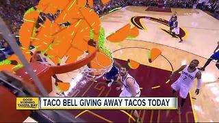 Taco Bell is giving away free tacos on Tuesday