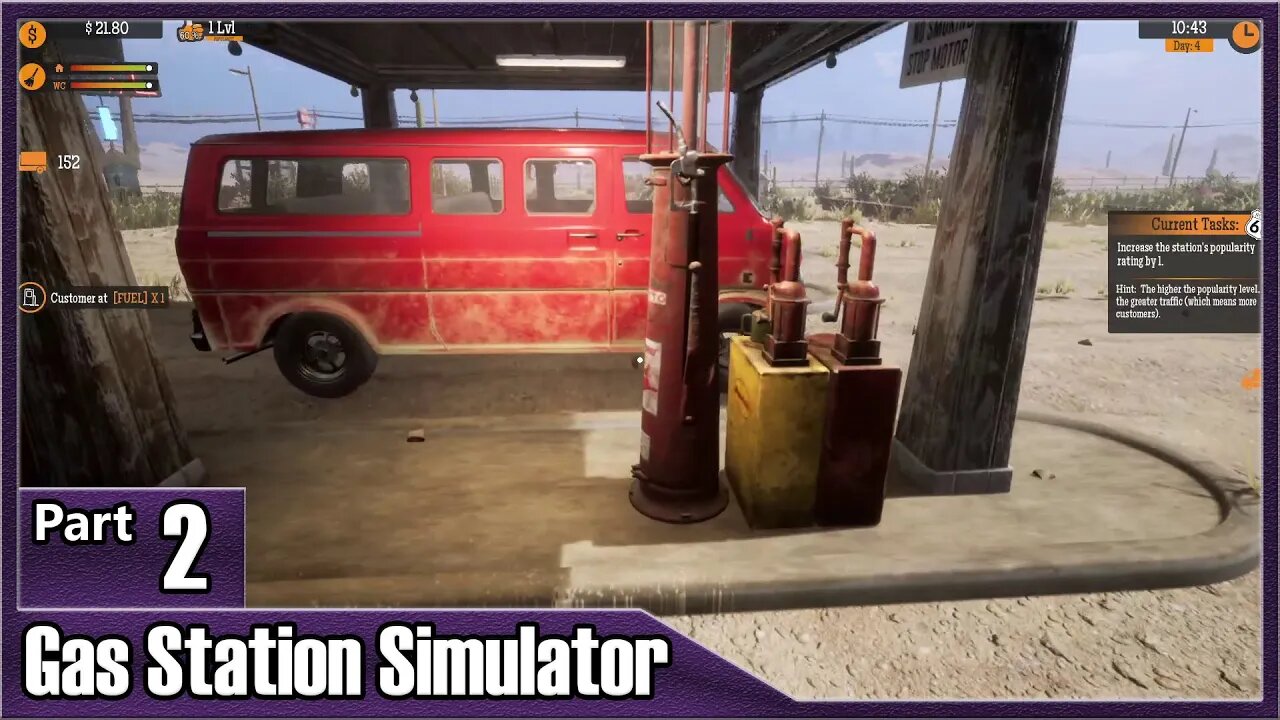 Gas Station Simulator, Part 2 / Managing the Cashier and Warehouse Clean Out