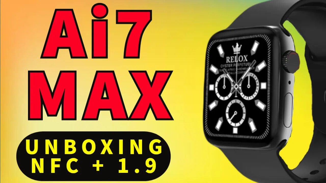 Smartwatch Ai7 Max NFC 1.9 iwo pk DT7 Max HW67 Pro Max