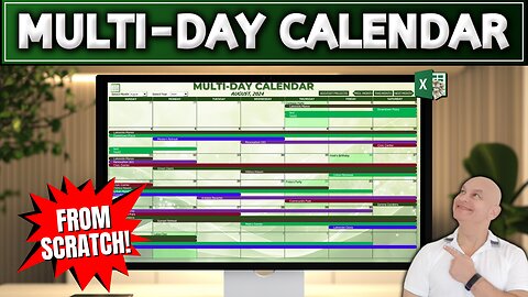 How To Create A Multi-Day Calendar In Excel From Scratch [Free Download]