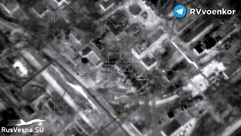 Powerful Russian Strike On Ukrainian Positions