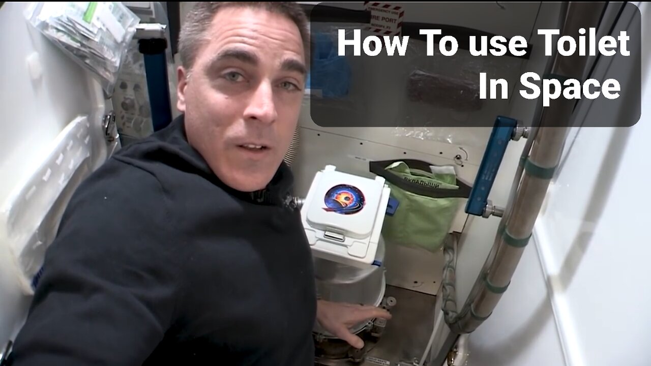 Astronaut Shows How to Use a Space Toilet | NASA Jhonson Space Center VEDIO