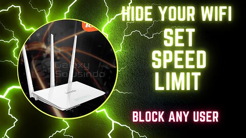 Hide your wifi speed limit block any user