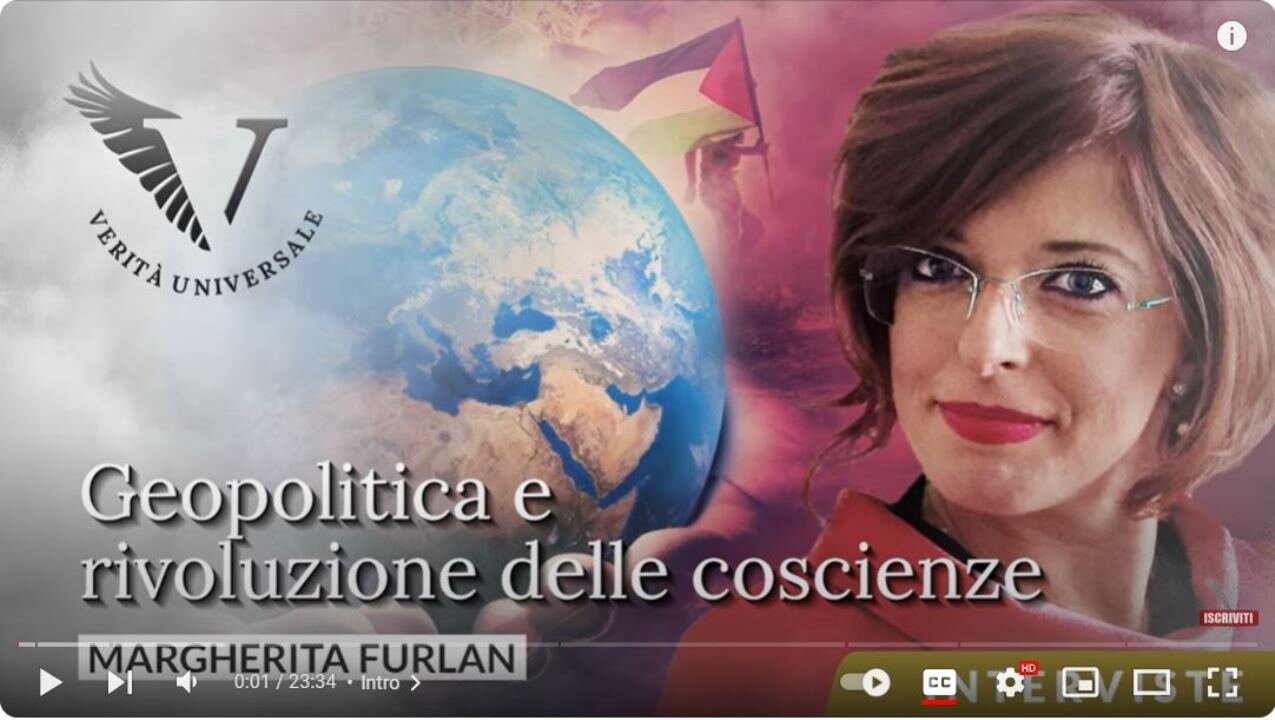 Margherita Furlan: Geopolitics and revolution of consciences