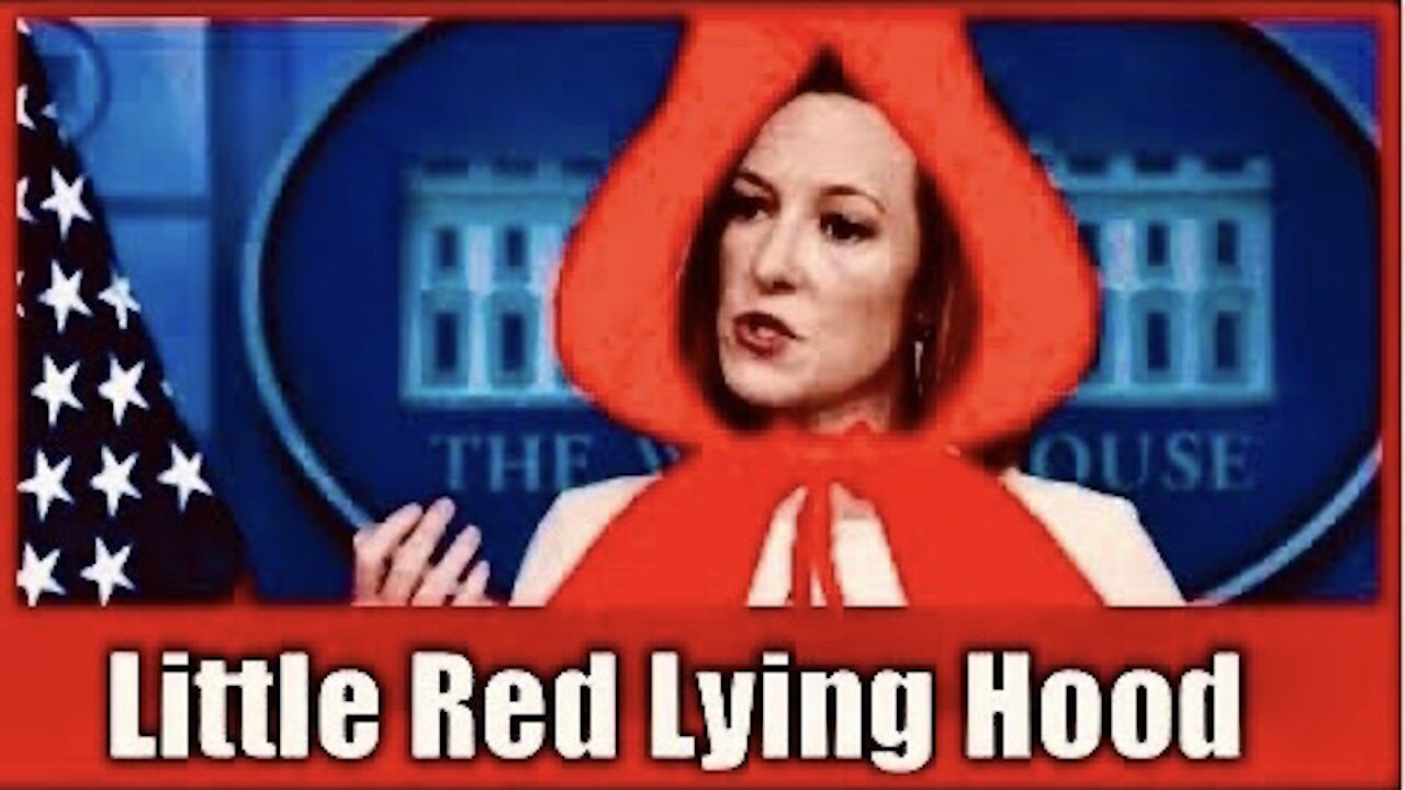 LITTLE RED LYING HOOD in Rare Form Today, Defending Biden's COVID Testing Kit Failures