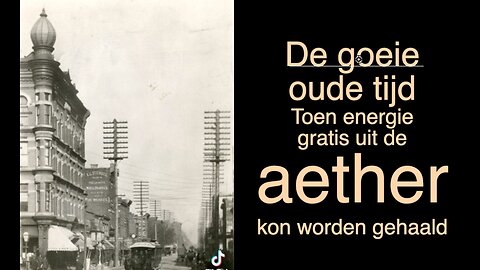 Het gebruik van aether, als gratis en niet vervuilende oplossing.... honderd jaar is het er al !