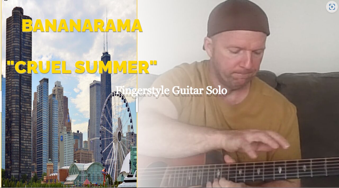 Bananarama "Cruel Summer" Solo Fingerstyle Acoustic Version