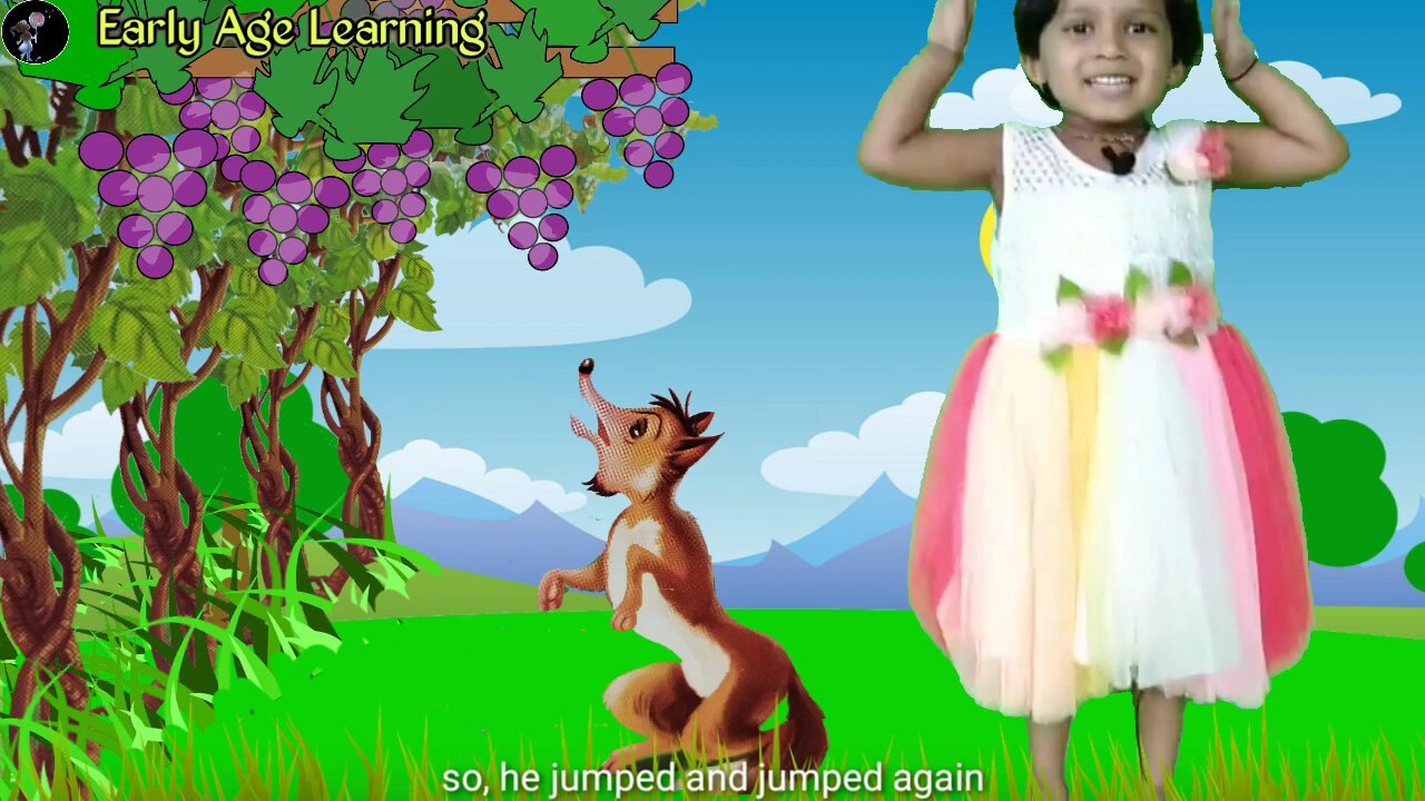 The Fox and the Grapes Story for Kids | Fox and grapes english story for nursery | Story Telling