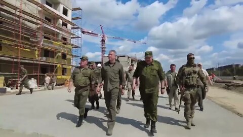 Deputy Minister of Defense of Russia Timur Ivanov checked the progress of construction in Mariupol