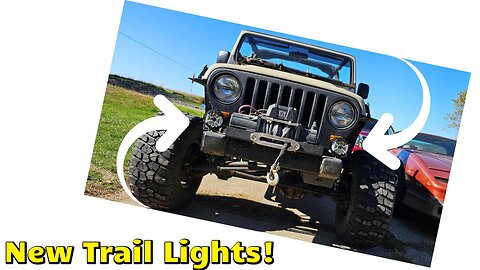 I Upgraded My JEEP TJ With SUPAREE Trail Lights And A WINCH!