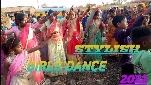 स्टाइलिश गर्ल्स डांस 🥀मोवडा 🥀stylish girls dance 🥀 adivasi timli dance 🥀big is king timli 🥀new 2022🥀