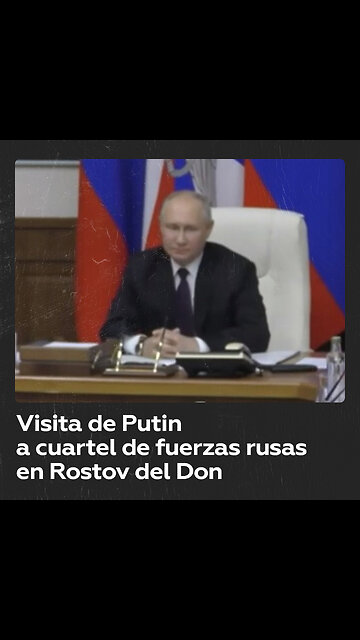 Putin celebra una reunión en el cuartel militar de la ciudad rusa de Rostov del Don