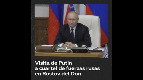 Putin celebra una reunión en el cuartel militar de la ciudad rusa de Rostov del Don