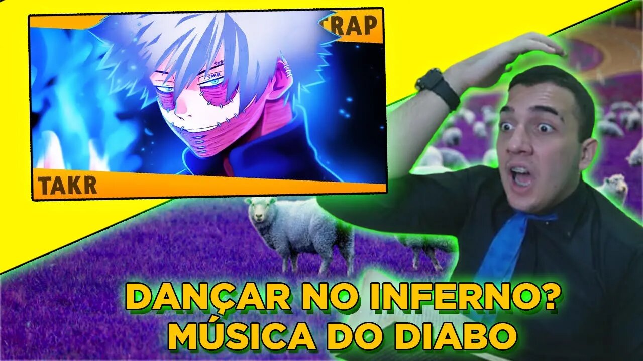 PASTOR REACT Rap do Dabi (Boku no Hero) - CHAMAS AZUIS | Takeru [Prod. 808 Ander]