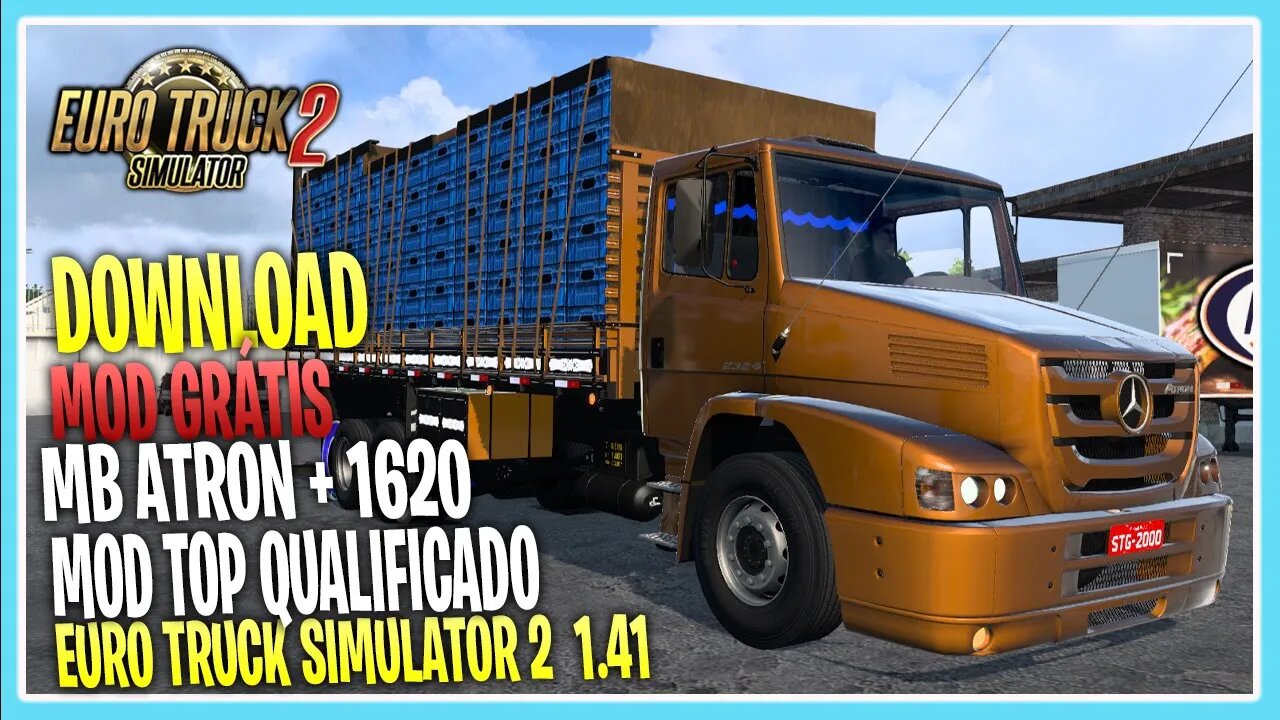 MERCEDES-BENS ATRON ESTA DE VOLTA MOD TOP COM SOM QUALIFICADO EURO TRUCK SIMULATOR 2 1.41