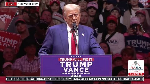 Pres. Donald Trump FULL SPEECH at Madison Square Garden in NYC- 10/27/24